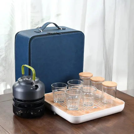 Europe-Style Loop-Handled 9 to 11pcs Set Tripper a High Quality Arabic Coffee & Tea Sets Travel Coffee Tea Bag