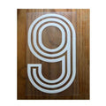Custom Flock Heat Transfer Vinyl Soccer Number Patches Heat Transfer Vinyl