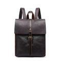 High Quality Genuine Leather Backpacks for Women Waterproof College Daily Use Double Strap Ladies Cowhide Backpack