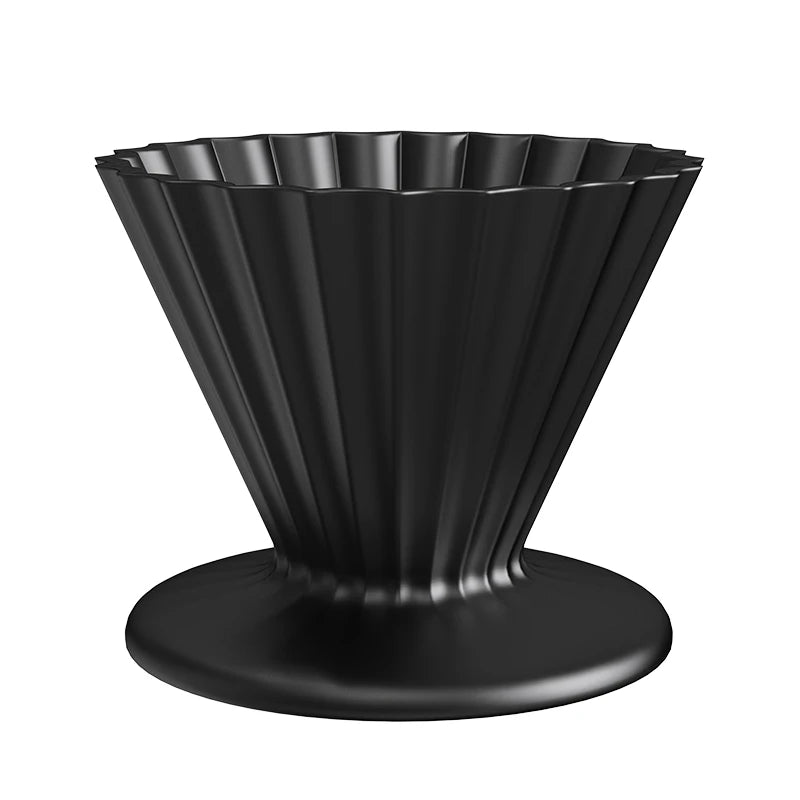 DHPO Eco-Friendly 360 Degrees Evenly Distributed Convex Pattern Design High-Fired Ceramic Coffee Dripper Porcelain Coffee Filter