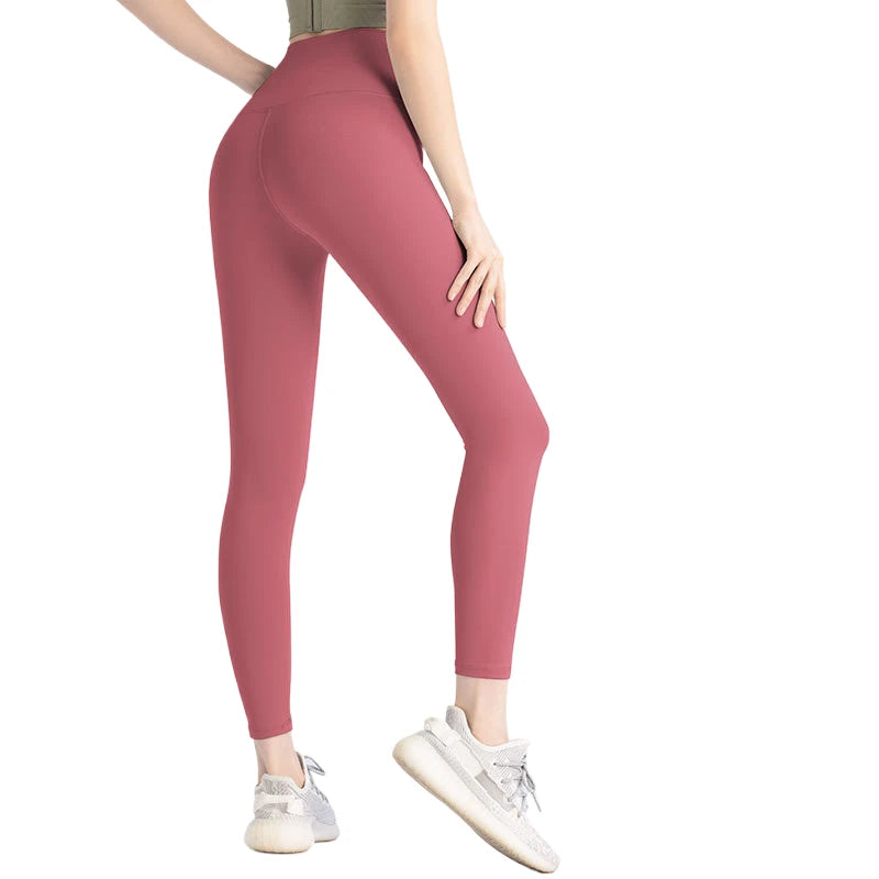 Women's High Waist Yoga Slimming Butt Lifting Leggings 4D Stretch Straight Leg Tummy Control No T-Line Quick Dry Gym Leggings