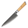 Grandsharp Professional 8" Inch Japanese 67 Layers Damascus Steel Kitchen Knife Chef Knife With Resin and Oliver Wood Handle