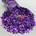 Wholesale Polyester Glitter Metallic Chunky Mixed Glitter Bulk for Nail Art Epoxy Resin Crafts Christmas Decorations
