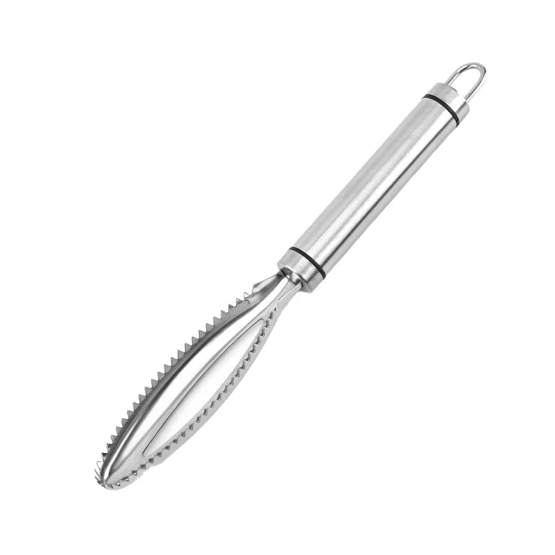 Thickened Stainless Steel Manual Fish Scale Scraper Household Metal Fruit & Vegetable Fish Killing Gadget