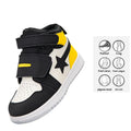 Princepard Breathable Microfiber Leather Kids Shoes for Spring Winter Orthopedic Sport Walking Shoes Prevent Flat Foot Pink
