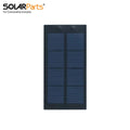 2V 400mA Polycrystalline Epoxy Resin Solar Panel With Black Base Plate