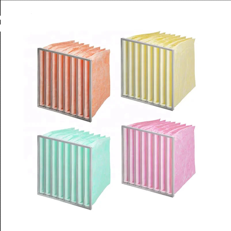 Hot Sale New Aluminum Medium Efficiency Pocket Filter F6f7f8 for Air Purifier Bag Filter Media