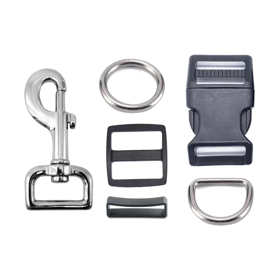 Factory Pet Harness Plastic Buckle Metal Color Hardware Pet Dog Collar Buckle Set