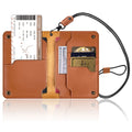 Cowhide Leather Small Passport Sling Hand Crossbody Wallet Bags for Mens for Money and Passport
