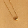 2024 New Arrival Jewelry Minimalist Women Necklace Thin PaperClip Chain Necklace Gold Heart Necklace Gift for Her