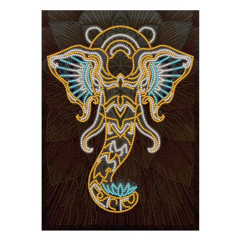 Elephant Diamond Painting Luminous Art Work Glowing in Dark Diy Diamond Painting Kits Crystal Diamond Painting