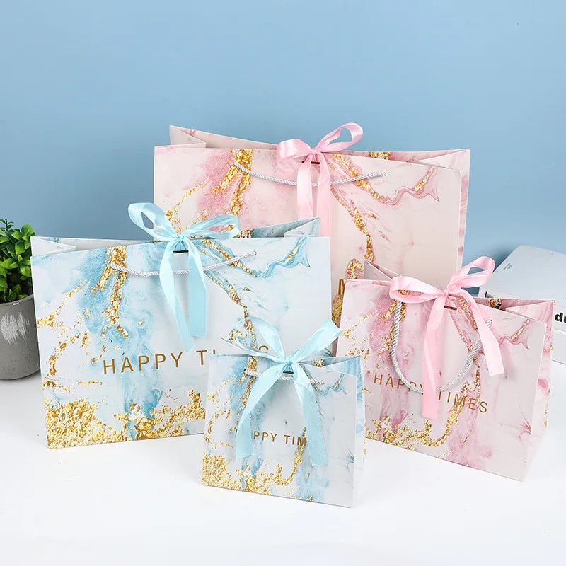 China Wholesale Custom Made Paper Bags for Gift Shopping Happy Birthday Thank You Paper Bag