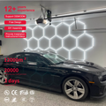 Hot Sale One-step Connection Hexagon Light Car Anti-glare 6500K Car Wash Equipment Hexagonal LED Light MegaBDM