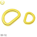 Nickle Free Bags Hardware Metal D Buckle Zinc Alloy Tri-glide Certe Ring Adjustable Gold Buckle Strap Accessory  for Shoes