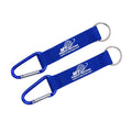 Wholesale Custom Printed Multifunctional Carabiner Keyring Accessories Safe Simple Style Short Polyester Lanyard Keychain