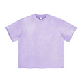 Wholesale 100% Cotton Round Neck for Puff Print Acid Wash T-Shirt Customizable Oversized Heavyweight Woven Blank Tshirts for Men