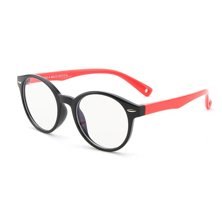 Kids Blue Light Blocking Glasses Silicone Computer Anti Blue Light Glasses in Stock