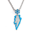 Hip Hop Cartoon Brass Pendant Necklace Gold Silver Plated Rope Chain with Diamond Flame Iced Out Cubic Zircon for Party