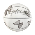 Size 7 Indoor Training Customizable Logo Plush Basketball Personalized Mini Rubber Ball with Microfiber Leather for Kids Adults