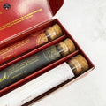 Glass Custom Sticker Tube With Cork Stopper Glass Tube with Label