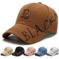 Cotton Women Letter Printing Sports Caps With 3D Embroidery Logo Baseball Cap