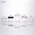 30ml 40ml 50ml 60ml 80ml Transparent Plastic PET Jar Cosmetic Cream Clear Plastic Jar Container