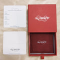 Recyclable Square Cardboard Jewelry Gift Box with Black Foam Lining USM Brand for Jewelry Packaging
