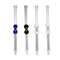 Mirrored Glass Hookah Shisha Handle Free Shape Hookah Smoking Tube Shisha Mouthpieces