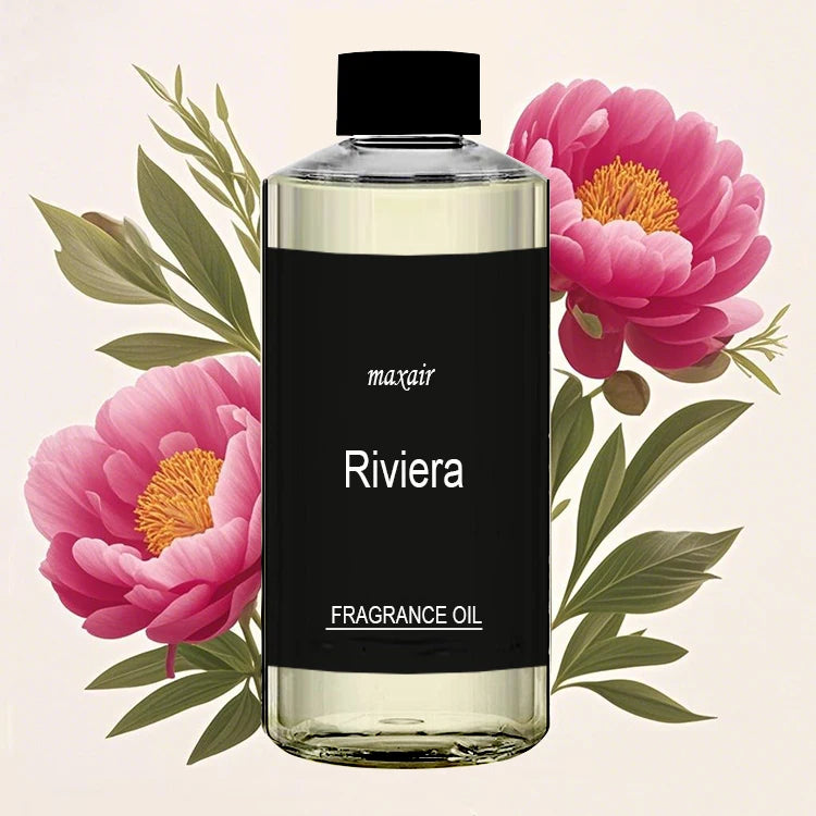 Riviera Electric French 500ml Hotel Collection Peony White Suede Jasmine Musk Fragrance Oil Tabletop Use