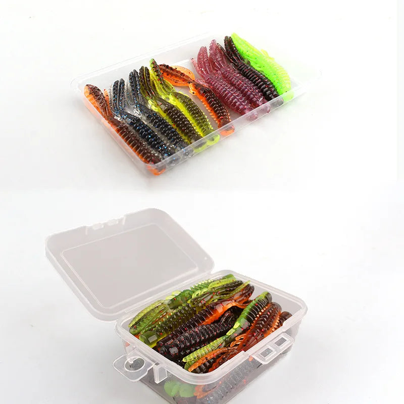 Hot sale 6/7cm easy shiner saltwater freshwater bass fishing lures cast scented soft bait paddle tail soft plastics lures