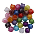 8/10/12/16mm Transparent Square Acrylic Faceted Bead in Bead Beads Jewellery for Children DIy for Necklace Bracelet 500G/BAG