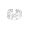 VIANRLA 925 Sterling Silver Irregular Minimalist Rings Open Ring for Women Support Dropshipping