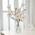 AYOYO OEM Simulation of Small magnolia Single Branch Multi-head magnolia Flower Orchids Artificial Flowers Real Touch
