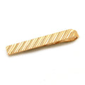 Wholesale Custom Rose Gold Strip Stainless Steel Sublimation Tie Clip Men's Suit Shirt Trendy Tie Bar Tuxedo Tie Cuff Links