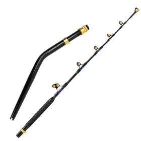 Big Game Sea Fishing Trolling Rod Bent Butt 130lbs PAC BAY Roller Guides Heavy Duty Saltwater Fishing Rod