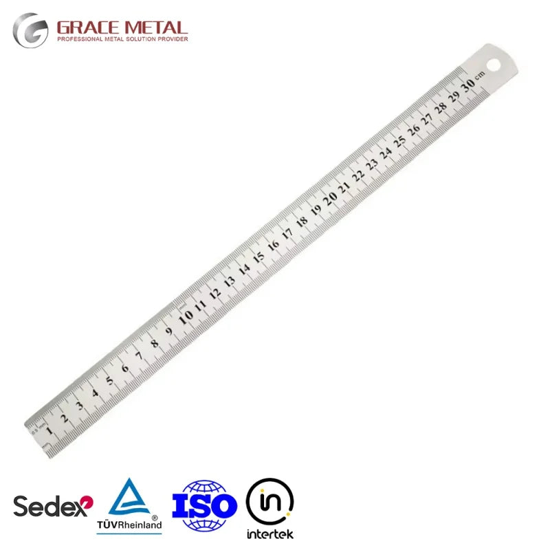 15/20/30/50/60/100/150cm Custom Etching Logo High Precision Stainless Steel Design Measuring Scale Metal Straight Ruler