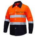 Wholesale Flame-Retardant High Visibility Reflective Construction Safety Work Uniform Engineer Coverall Jacket Tapes Plus Size