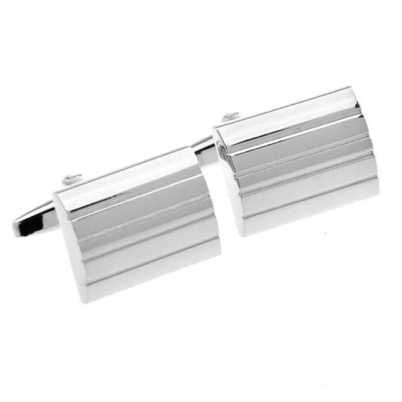 Wholesale Custom Men's Fashion Cufflinks Tie Clips Rectangular Blank Wedding Tuxedo Jewelry Trendy Accessory for Suit Shirt