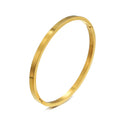 G2229 Wholesale Pulsera De Acero Inoxidable 18k Gold Plated Stainless Steel Couples Fashion Jewelry Bracelets & Bangles