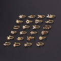 2024 Custom Stainless Steel Faux Nose Septum Hoop Nostril Ring Stud Dangle Clip on Cuff Non Piercing Jewelry /