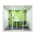 Soundproof Live Broadcast Cabin 6 Person Silence Office Meeting Pod Acoustic Sleep Booth Interview Pod With Desk