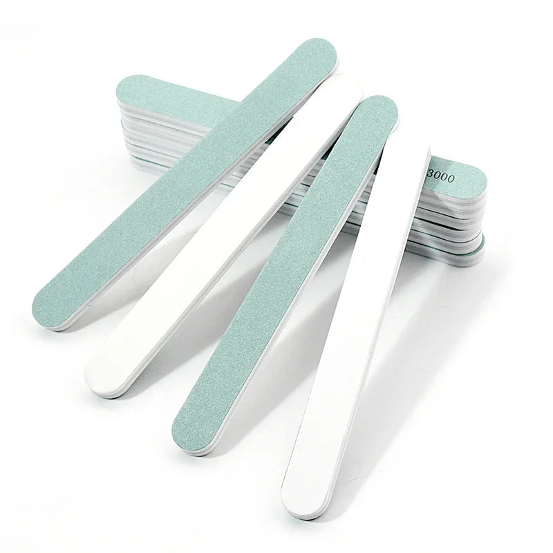 Nail Beauty Washable Strip Polishing File Double Sided 600 3000 Grit Nail Polishing File