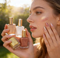 Wholesale Vegan Enhanced Radiance Glow-In-The-Dark Pigmented Mineral Liquid Bronzer Highlighter Spray Custom Daily Makeup Face