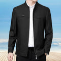 Newest Solid Business Men's Jacket Male Slim Fit Outerwear Men Zip up Jacket Men Spring Thin Jacket Windbreaker