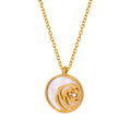 Custom Design Fashion Brand Gold Plated Pendant Chains Jewelry Necklace Stainless Steel for Women