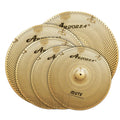Arborea Mute Cymbals Gold Low Volume Cymbal Set for Practice