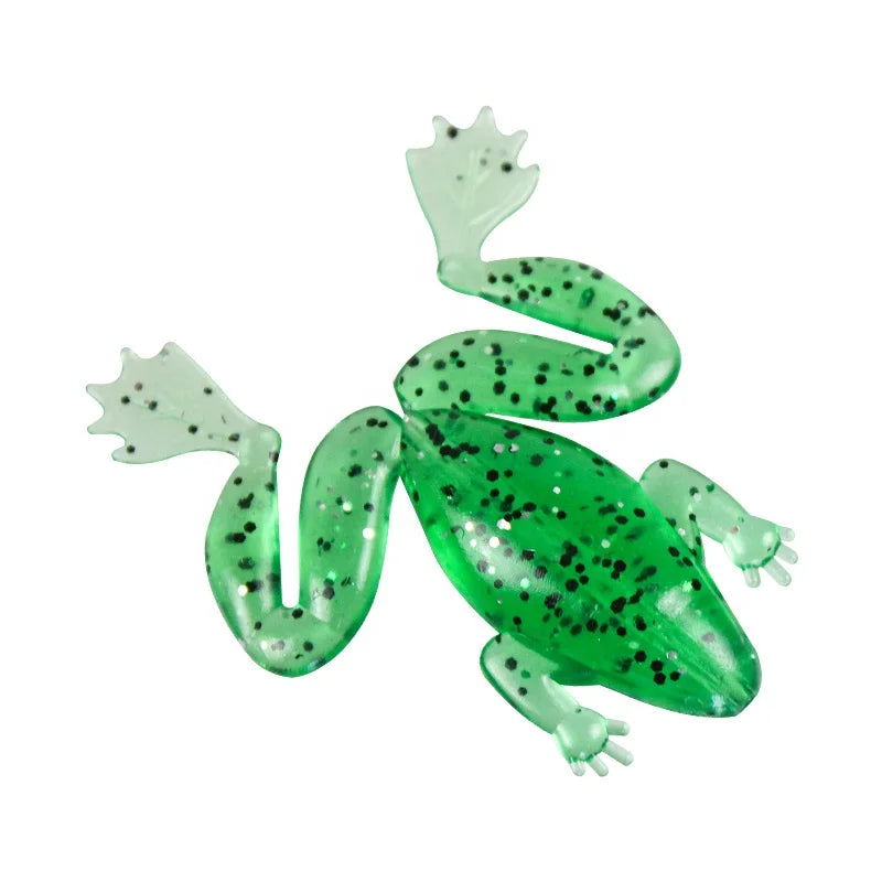 49 mm 3.5g PVC Pesca Soft Frog Fishing Tackle Artificial Silicone Frog Lure with Hooks for River Swimming Bait Fishing