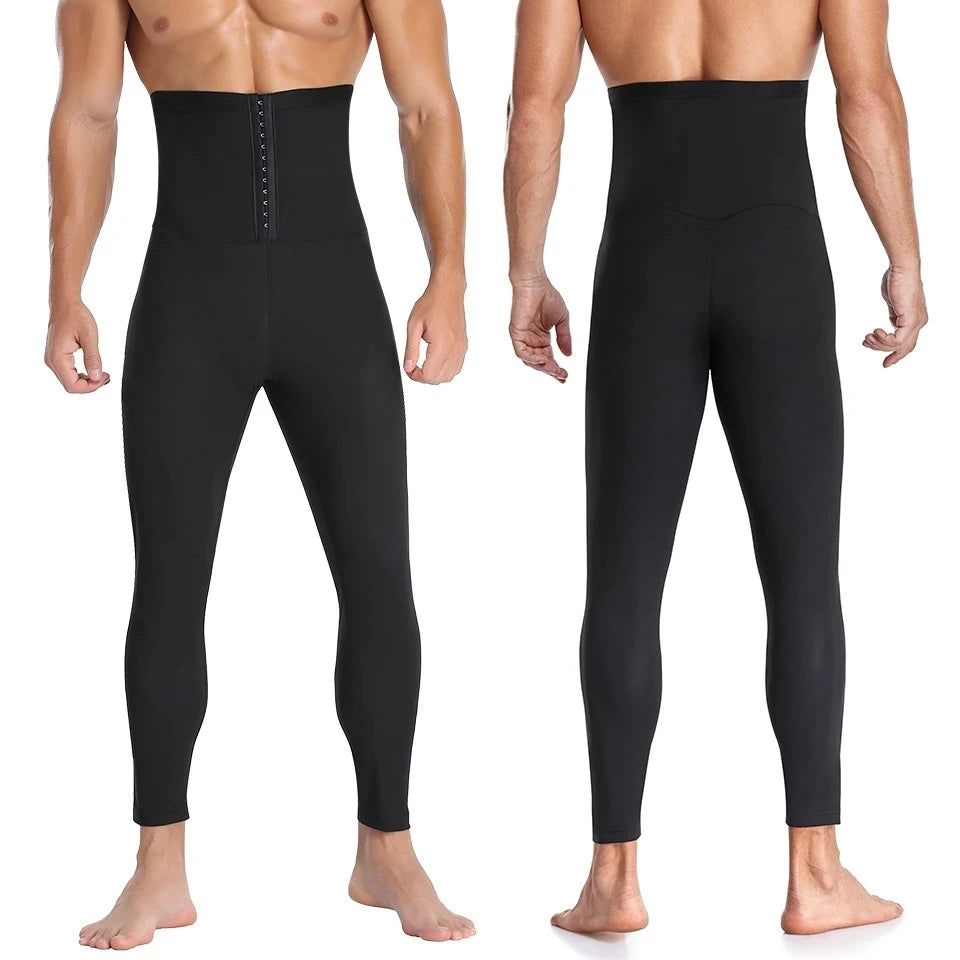 Plus Size Woven Firm Control Abdomen Waist Trainer Slim Fitness Leggings Shapewear Underwear