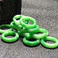 Certified Huge Benefits 16-21Mm Ring Fashion Male and Female Yang Green Dry Green Jade Ring Jade Wholesale