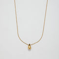 Fashion Designer Jewelry Waterproof Stainless Steel Waterdrop Necklace 18k Gold Plated Water Drop Pendant Necklaces 2023 YF3525